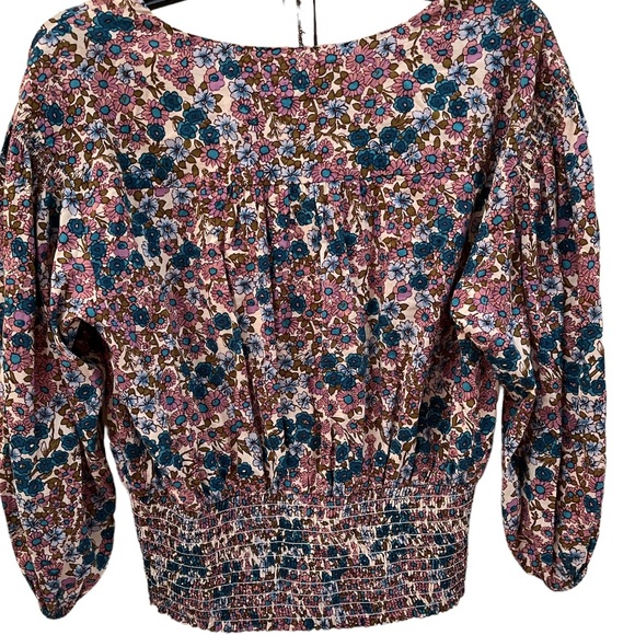 Anthropologie Maeve Odette Smocked
Floral Blouse S - Picture 5 of 11